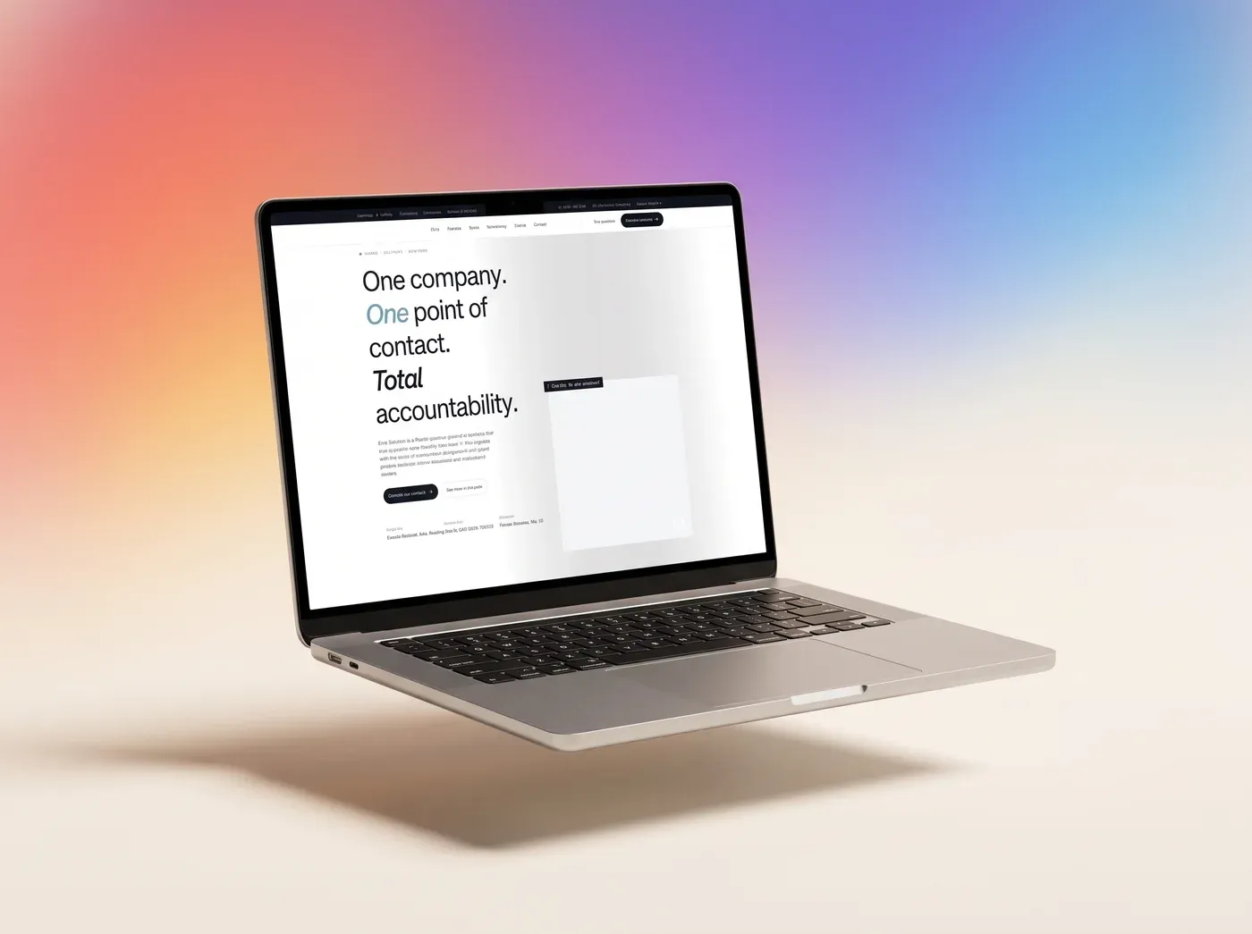 Enre Solutions — vista principal