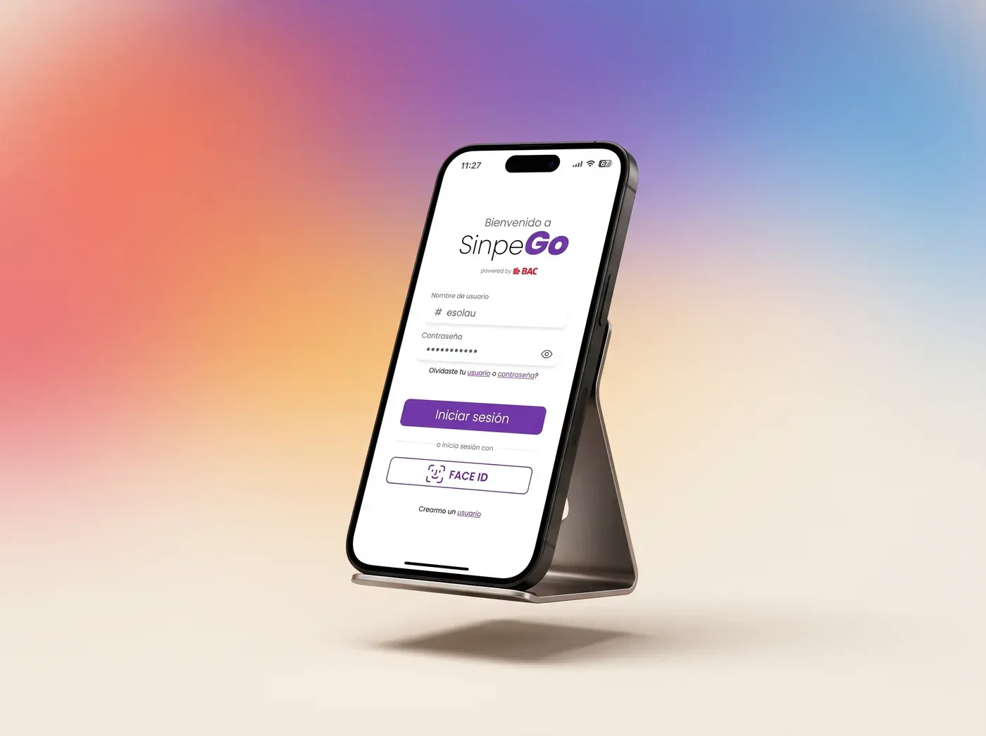 SinpeGo — vista principal
